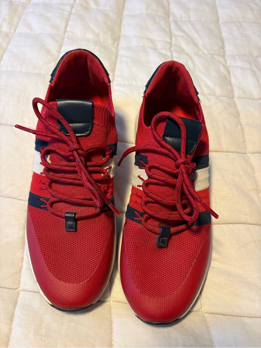 Tommy Hilfiger Rezi Knit Sneakers Red White Blue Women’s Size 8M